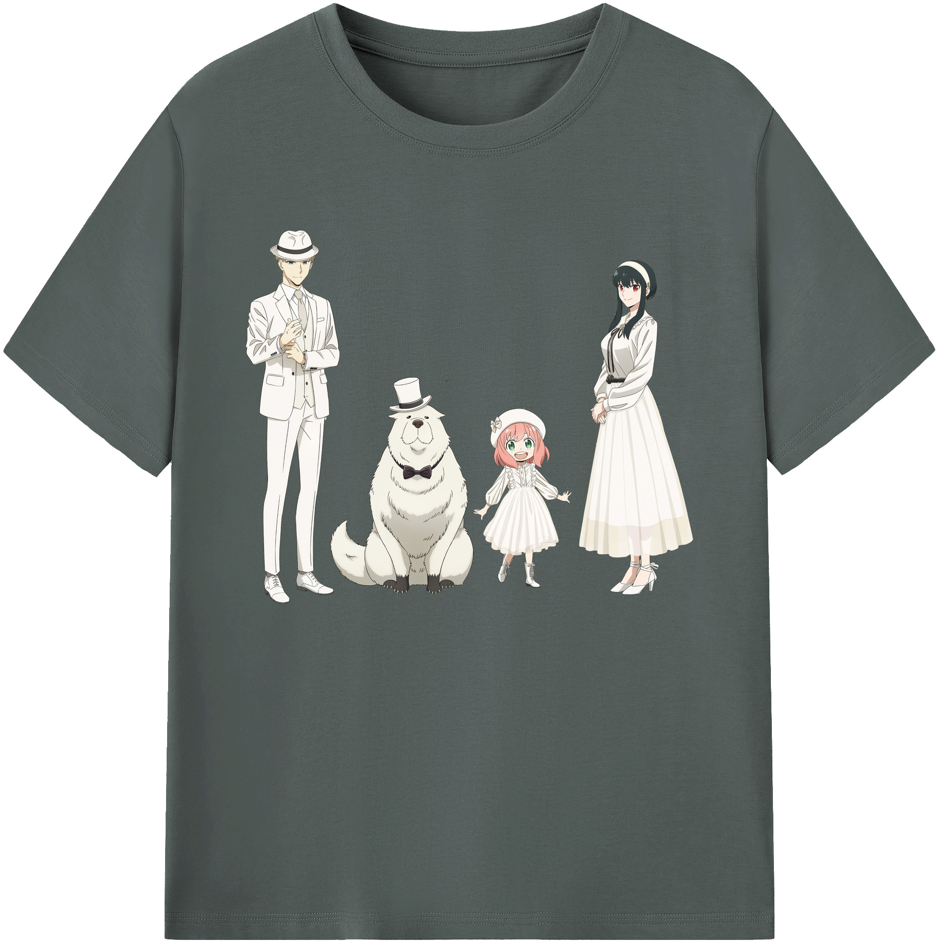 （画像用） SPY×FAMILY间谍家家酒 綿100％ メンズ半袖Tシャツ｜肌触りやわらか＆通気性
